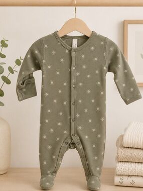 Rylee + Cru x Parachute Green playsuit footie
